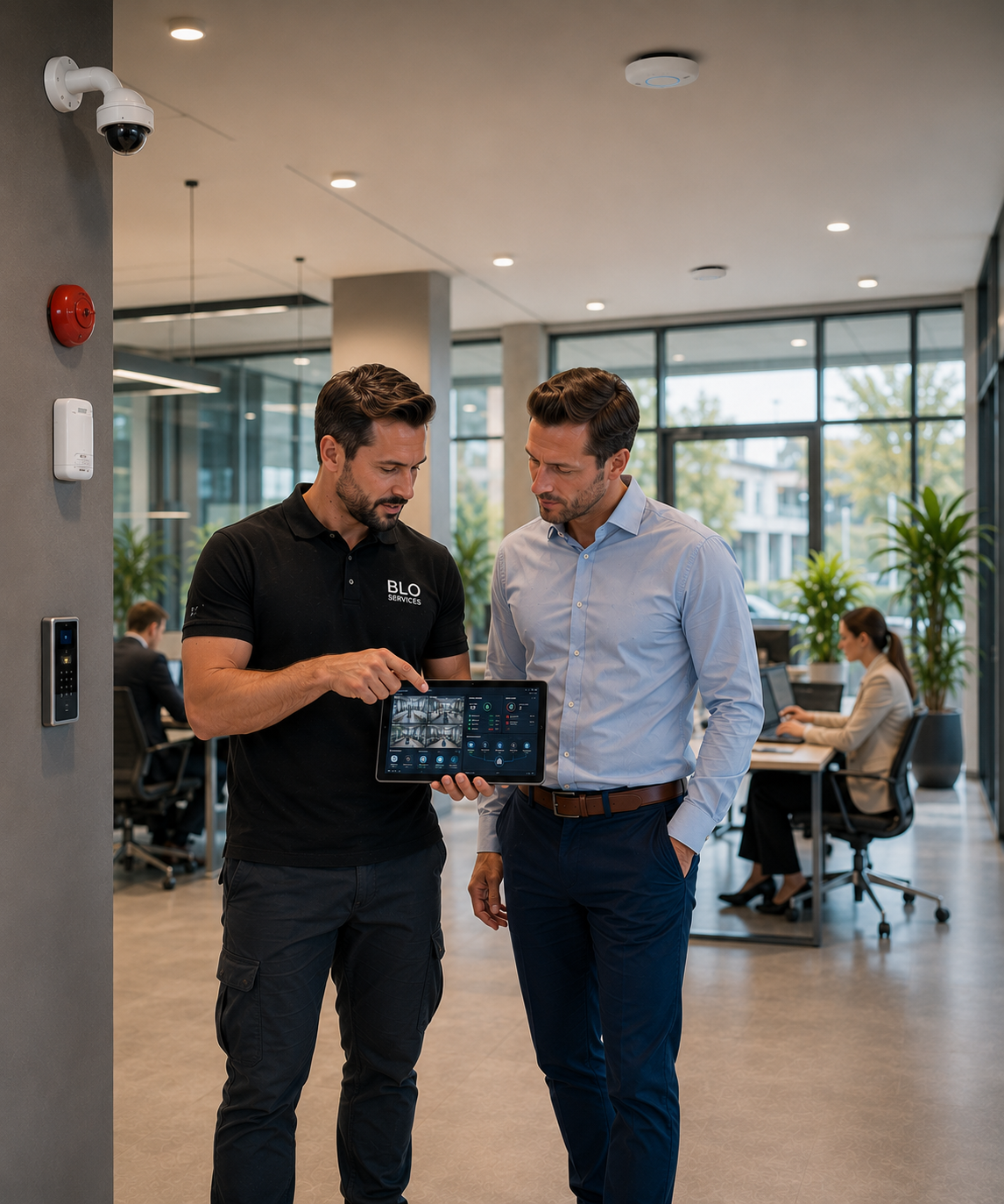 BLO Services beheert een geïntegreerd beveiligingssysteem voor een Belgisch bedrijf.