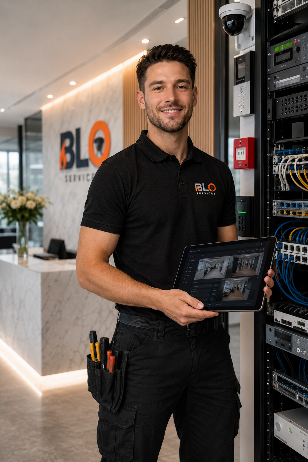 Technisch beveiligingsexpert van BLO Services in België